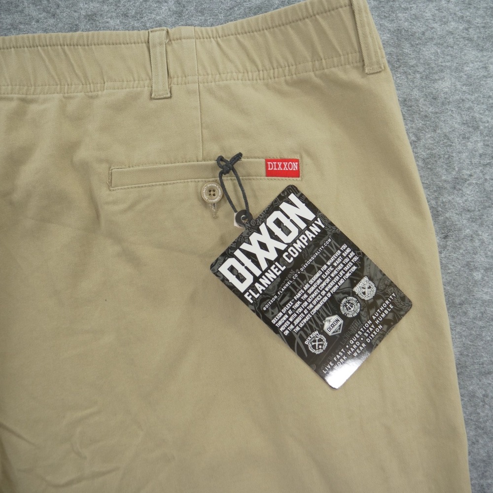 Dixxon Flannel Company Pants Mens 48 Beige D-Flexx Khaki Chinos Stretch New - Picture 4 of 12